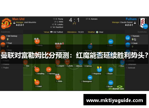 曼联对富勒姆比分预测：红魔能否延续胜利势头？
